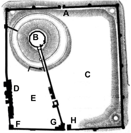 the plan of the cardiff castle